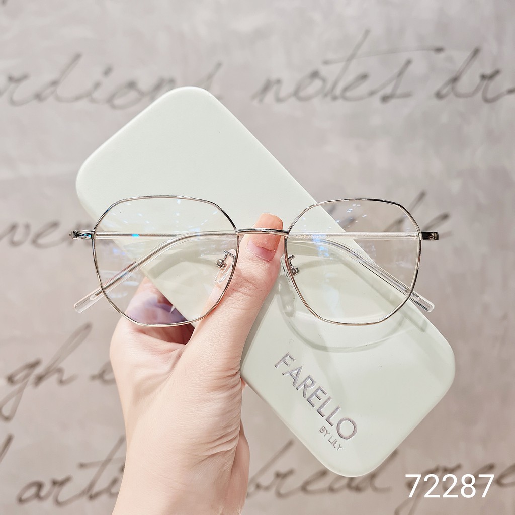 Gọng kính cận nam nữ Lilyeyewear mắt vuông kim loại thanh mảnh dễ đeo 72287 | BigBuy360 - bigbuy360.vn