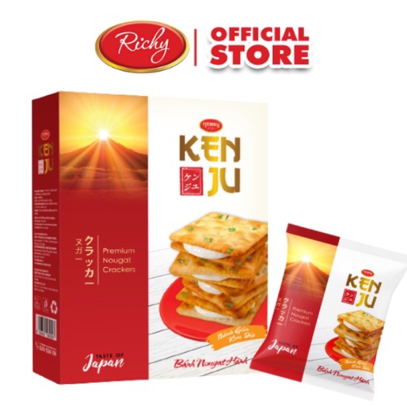 Bánh Quy Richy KENJU giòn nhân kem dẻo 186g-300g - hương vị Nhật