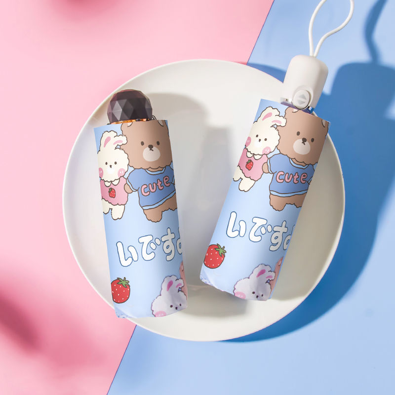 Dù bật đóng tự động mini chống tia cực tím dễ thương