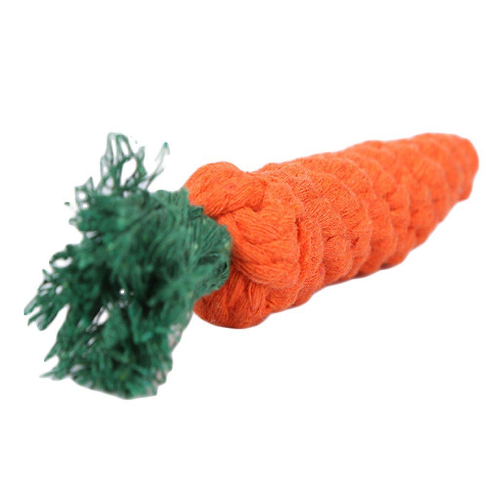 Đồ chơi dây bện cotton thiết kế quả cà rốt đáng yêu