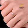 Nhẫn nữ titan 1 hạt đá nhỏ xinh xắnTC005