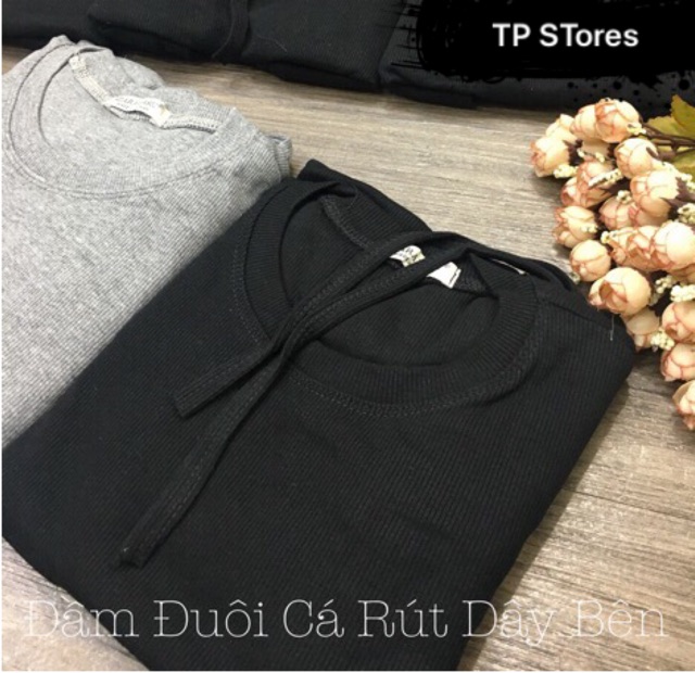 Đầm Rút Bên Đuôi Cá - có Hình thật - A2DDC