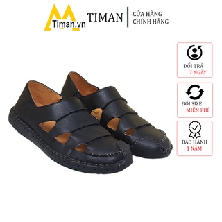 Giày nam lười chất liệu da bò tây đẹp phong cách công sở thiết kế mọi cao cấp bảo hành 1 năm TK19 TIMAN