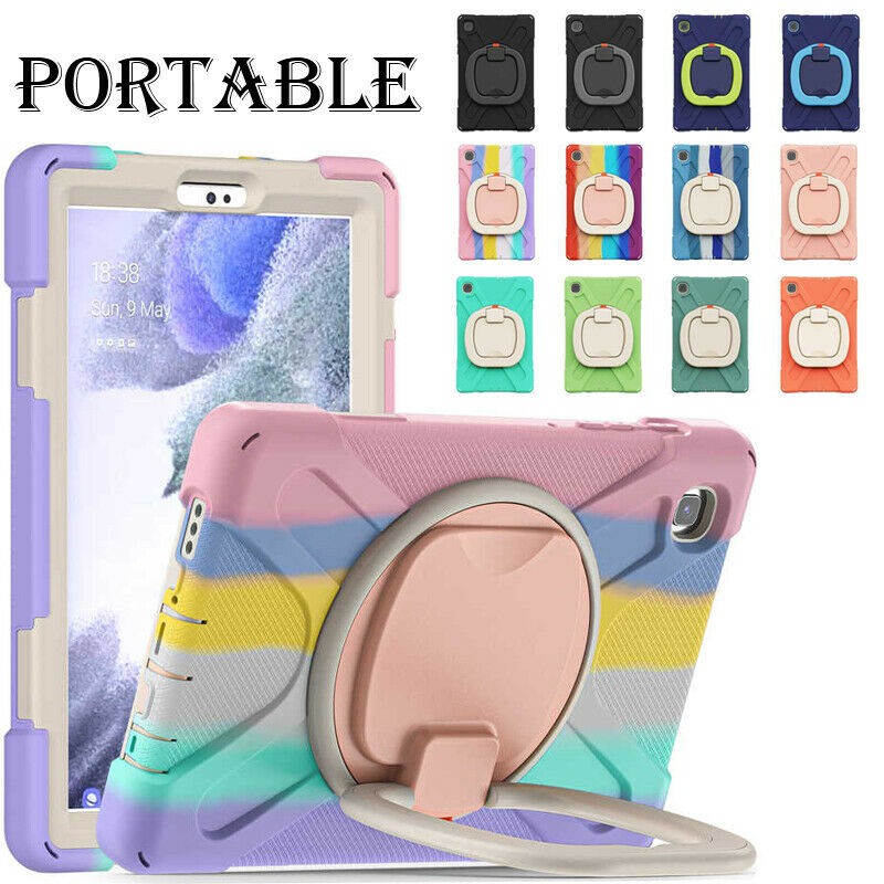 Ốp Máy Tính Bảng Cứng Có Giá Đỡ Xoay 360 Độ Cho Samsung Galaxy Tab A7 Lite 8.7 T220 T225