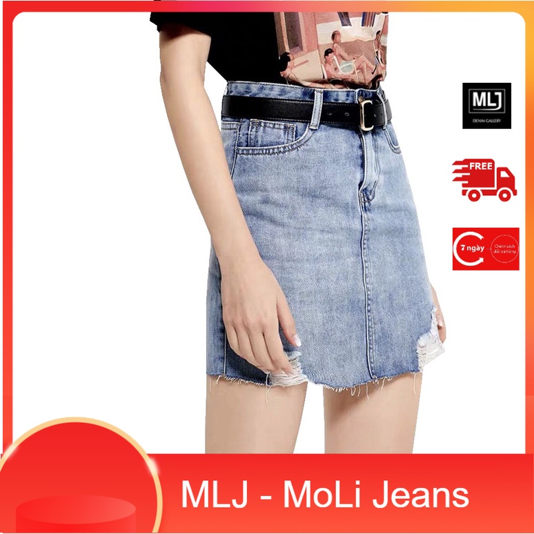 [60kg-90kg] Quần Váy Jeans BigSize Lưng Cao trên rốn, có quần trong co dãn mạnh 2228