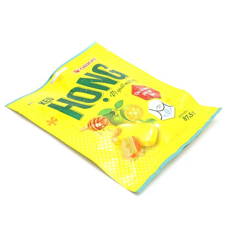 COMBO 10 Gói Kẹo ngậm họng Orion Vị Quất Mật ong gói 87,5g (25 viên) Giúp giảm ho, long đờm