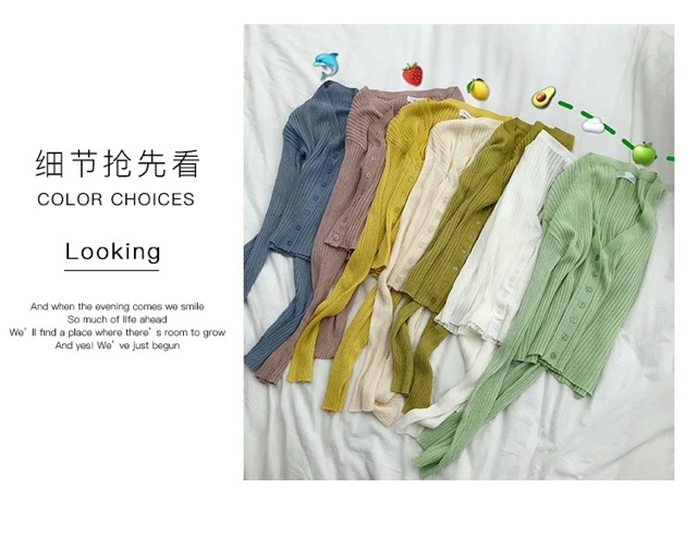 Áo len cổ tim dáng lửng Thu-Đông ORDER