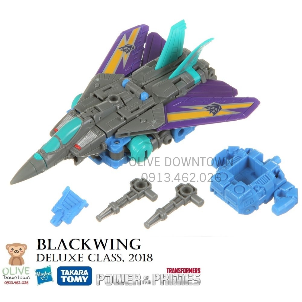 🔋 BLACKWING (Darkwing) size Deluxe 14cm - TRANSFORMERS Power Of The Primes