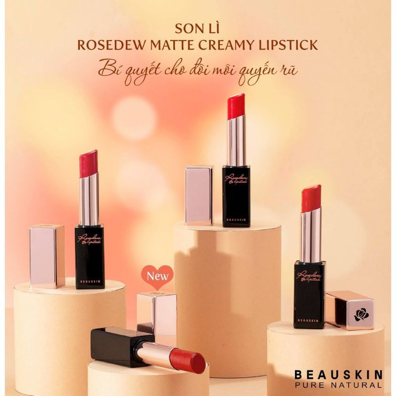 Son lì Beauskin Rosedew Matte Creamy Lipstick  3.5g