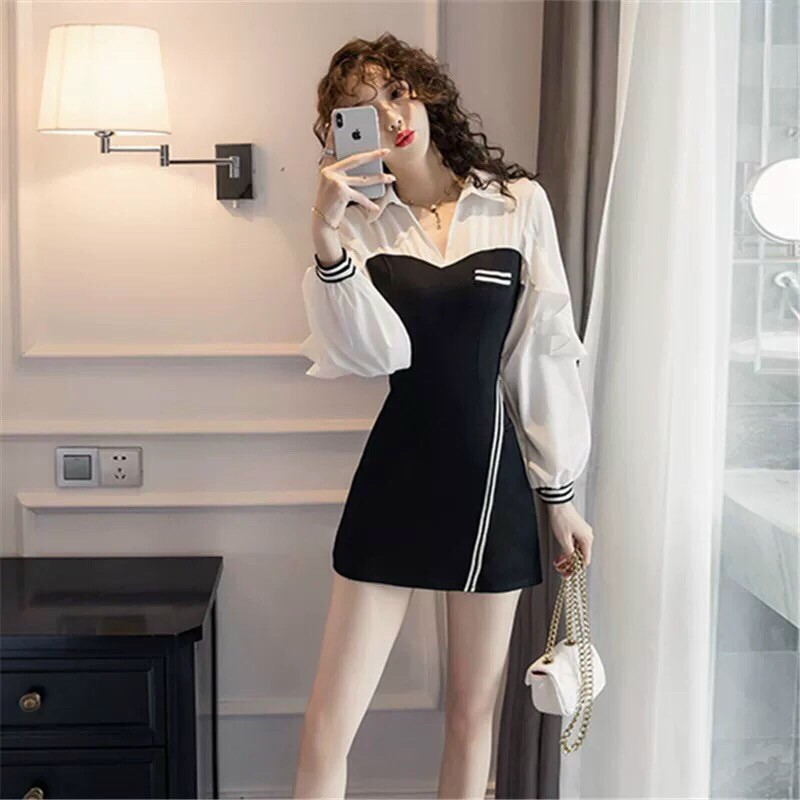 sét áo phối sơ mi + quần short
