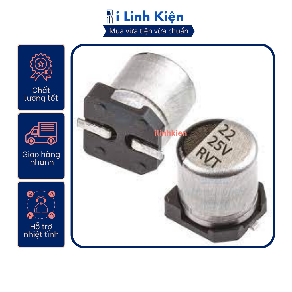 Tụ nhôm 25V 10uF-2200uF