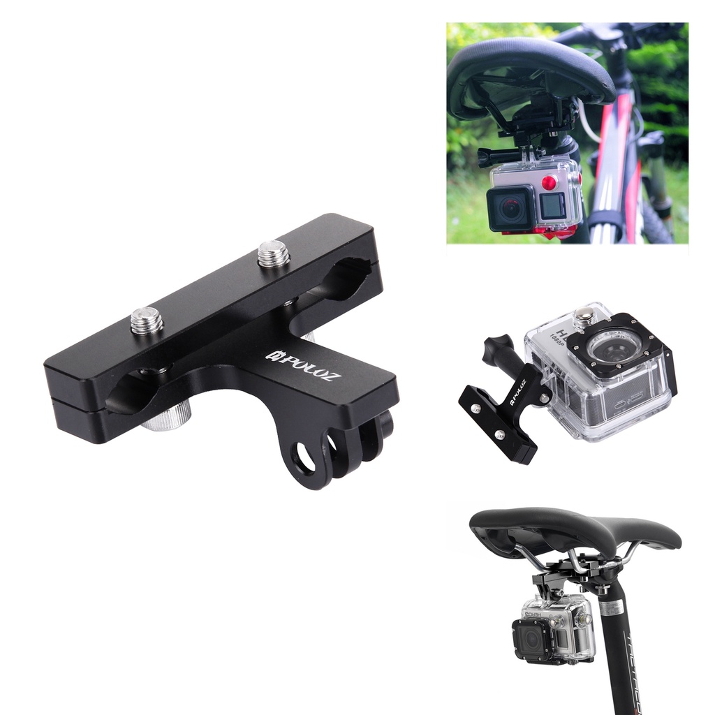 NGÀM GẮN GOPRO VÀ ACTION CAM LÊN YÊN XE ĐẠP PULUZ