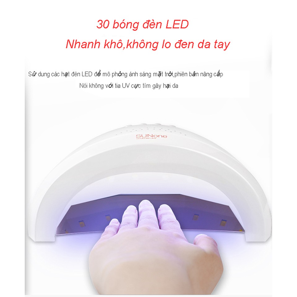 Máy Hơ Sơn Gel SUNONE Dễ Sử Dụng Không Nguy Hiểm,Công nghệ LED UV, Hàng xịn nhập khẩu, Bền tốt. (bảo hành 1 đổi 1)