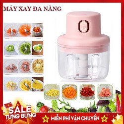 Máy xay mini cầm tay đa năng sạc chuẩn USB dung tích 250 ml (BinNhimStore)