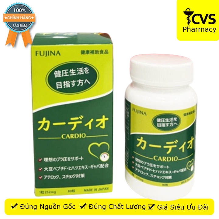 Viên uống huyết áp Cardio Nhật Bản 80 viên giải pháp cho người cao tuổi - Cvspharmacy
