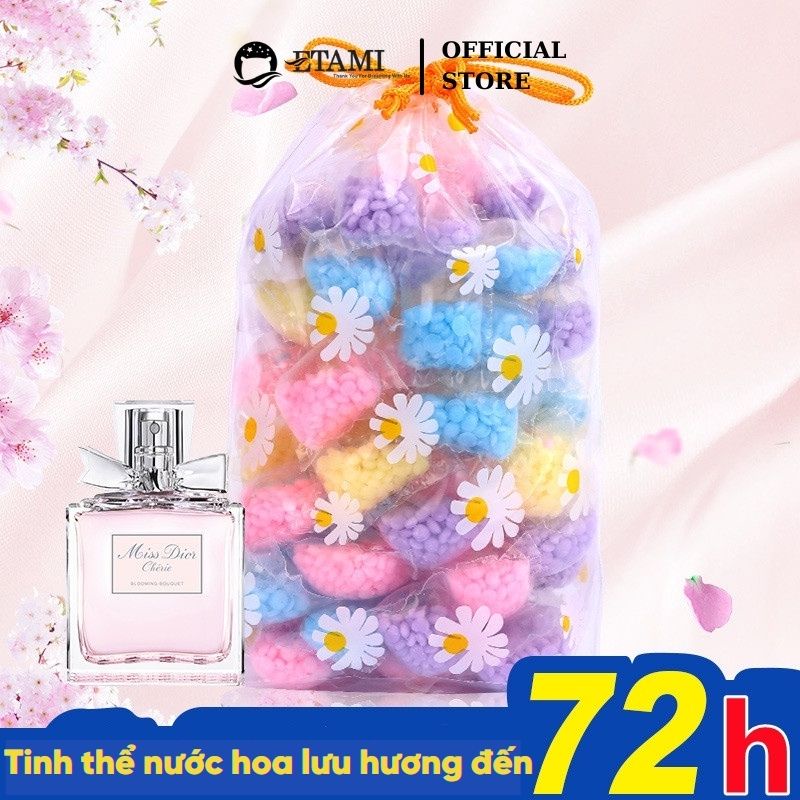 Hạt giặt xả hương Lavender ETAMI giặt chăn ga gối (1 gói 5gr )