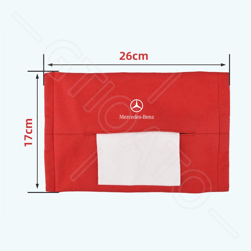 GTIOATO HộP ĐựNg GiấY ĂN Lưng Ghế Xe Hộp Đựng Khăn Giấy Ô Tô HộP ĐựNg GiấY TrêN Xe Ô Tô TúI Treo Sau Ghế Ô Tô TúI Treo Đồ Sau Ghế Ô Tô Phụ Kiện Xe Hơi Cho Mercedes Benz W124 W204 C300 GLC300 W212 S500 Benz AMG W205 W203 E300
