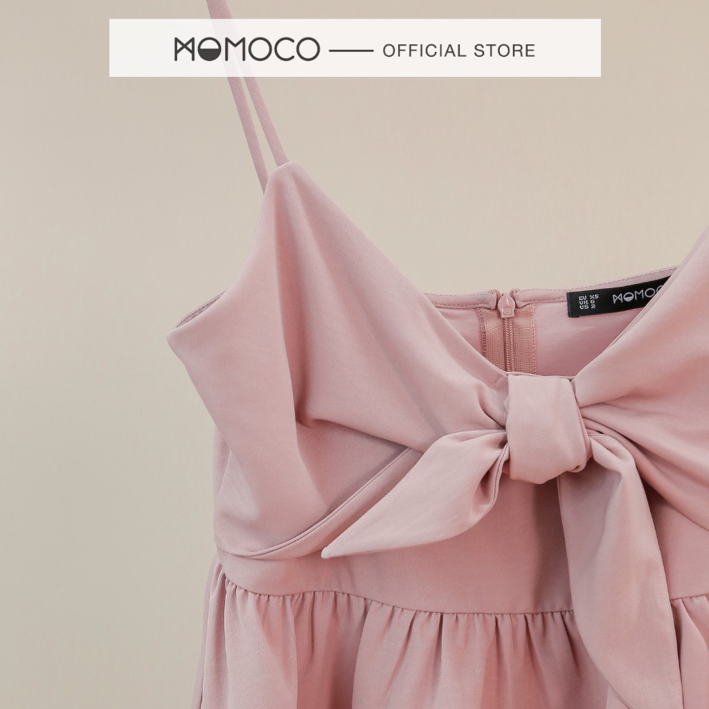 Áo Hai Dây MOMOCO Buộc Nơ Ngực Chất Tuýt Si Mỏng Thoáng Mát M2077