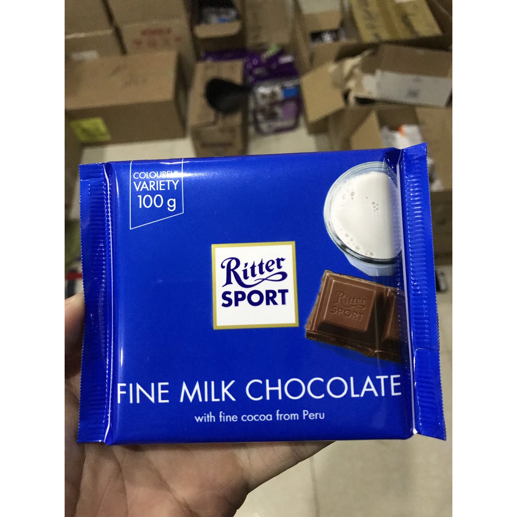 Sô cô la chocolate Ritter Sport Nhập Khẩu Đức -100gr