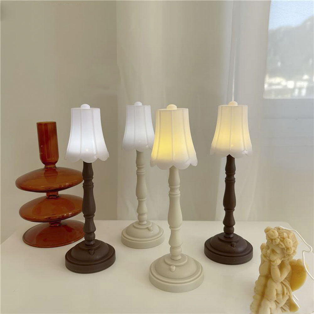 【sweet】 1pc Creative home Retro Bedside warm light Night Lamp bedroom Mini read Table lamp