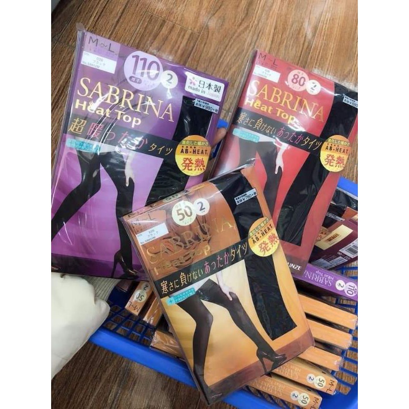 QUẦN TẤT SINH NHIỆT (quần tất giữ nhiệt) SABRINA - NHẬT BẢN 1set 2 đôi hàng xịn chính hãng xách Nhật