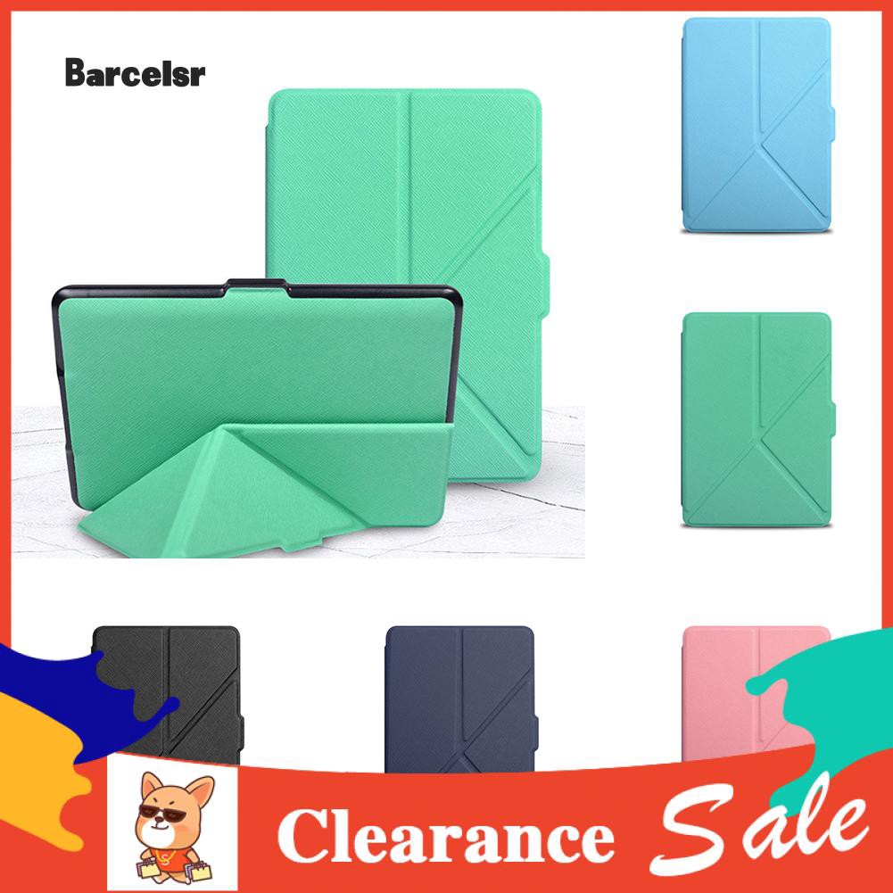 Bao da máy đọc sách giả gia kiểu origami hít nam châm kiêm giá đỡ cho Kindle Paperwhite 1 2 3