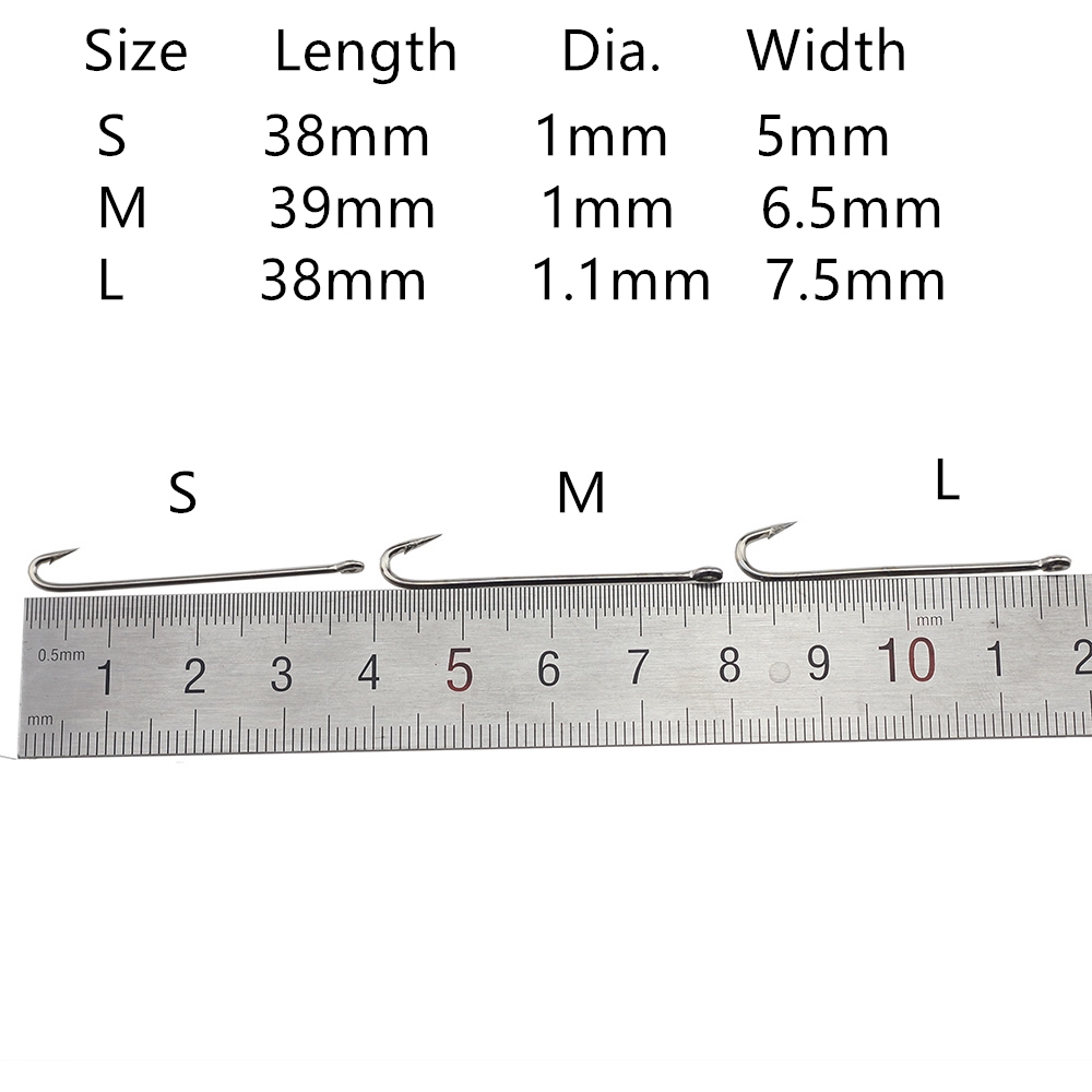 Set 50 móc câu cá bằng thép carbon chuyên dụng