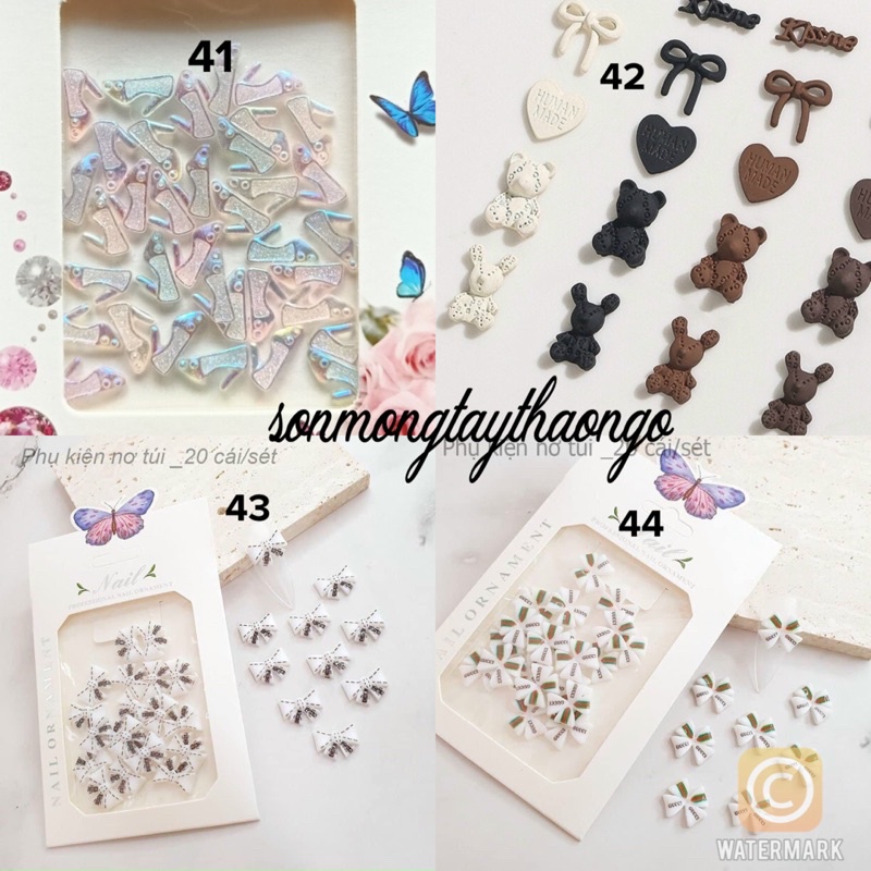 Charm nơ đính móng siêu xinh dành cho Nail