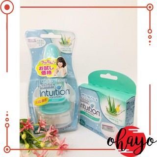 Dao cạo lông chân, tay, nách kèm dưỡng da - Schick Intuition 4 lưỡi