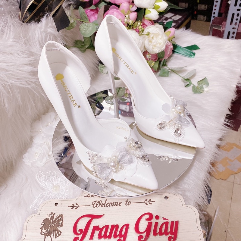 GIÀY CƯỚI THIẾT KẾ KHOÉT EO CAO CẤP (là mẫu tkế thủ công vui lòng chắc chắn trước khi đặt hàng)