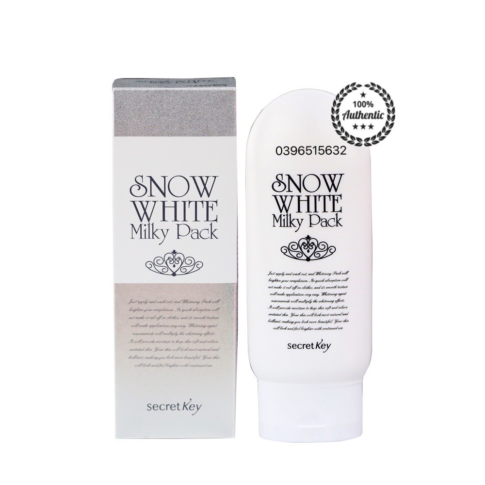 Kem Tắm Trắng Secret Key Snow White Milky Pack 200g