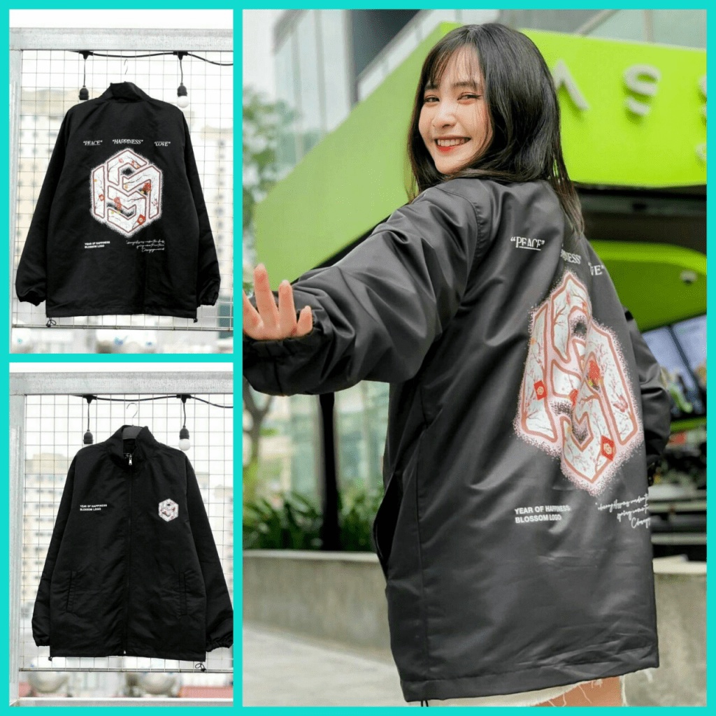 Áo Khoác Dù Nam Nữ Form Rộng Áo Chống Nắng in Logo Lớn Phối Kèm Nhiều Họa Tiết Siêu Dễ Thương TP025 [NewUnisex]