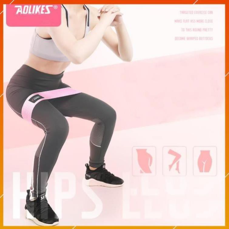 Bộ dây đàn hồi kháng lực Aolikes rb 3603 3604 HBR miniband cao su tập mông chân hông eo bụng đùi fitness gym