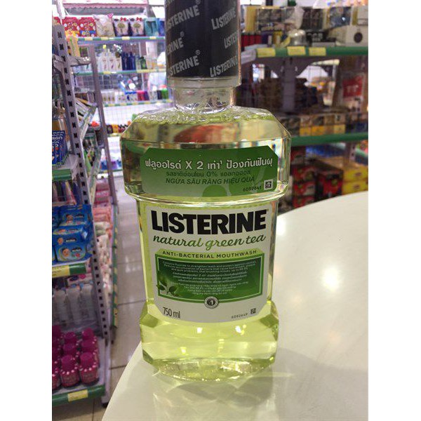 Nước Súc Miệng Listerine Trà Xanh 750ml Chai