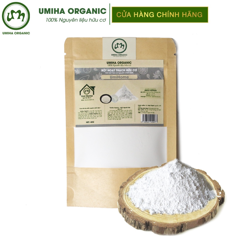 Bột Hoạt Thạch Đắp Mặt Nạ Hữu Cơ UMIHA Nguyên Chất | Talc Powder 100% Organic 135g