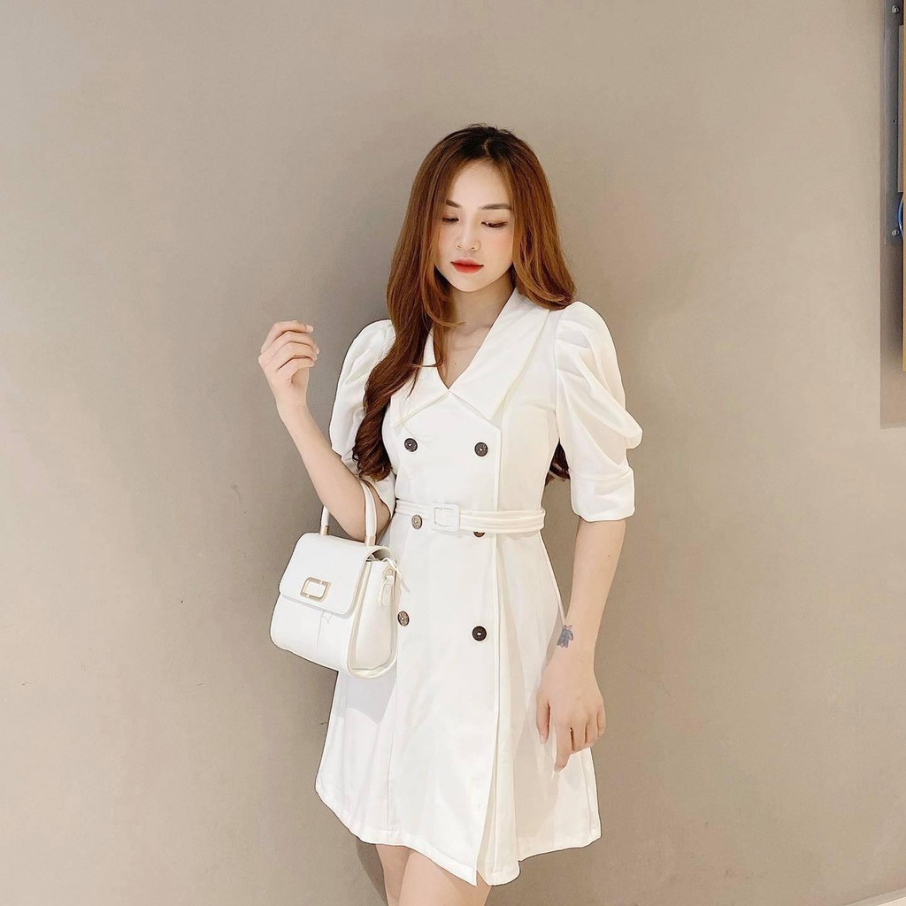 SALE Đầm giả vest khoan eo ( CB049) 119K