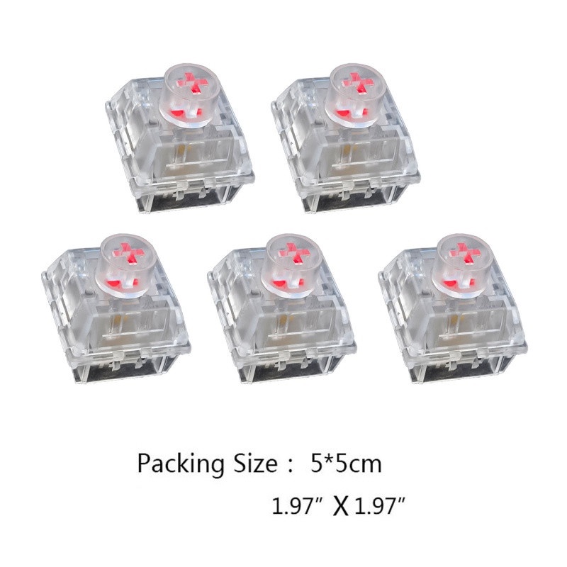 Công Tắc TTC Cho Bàn Phím Cơ 42g 3Pin Trong Suốt Không Gây Tiếng Ồn