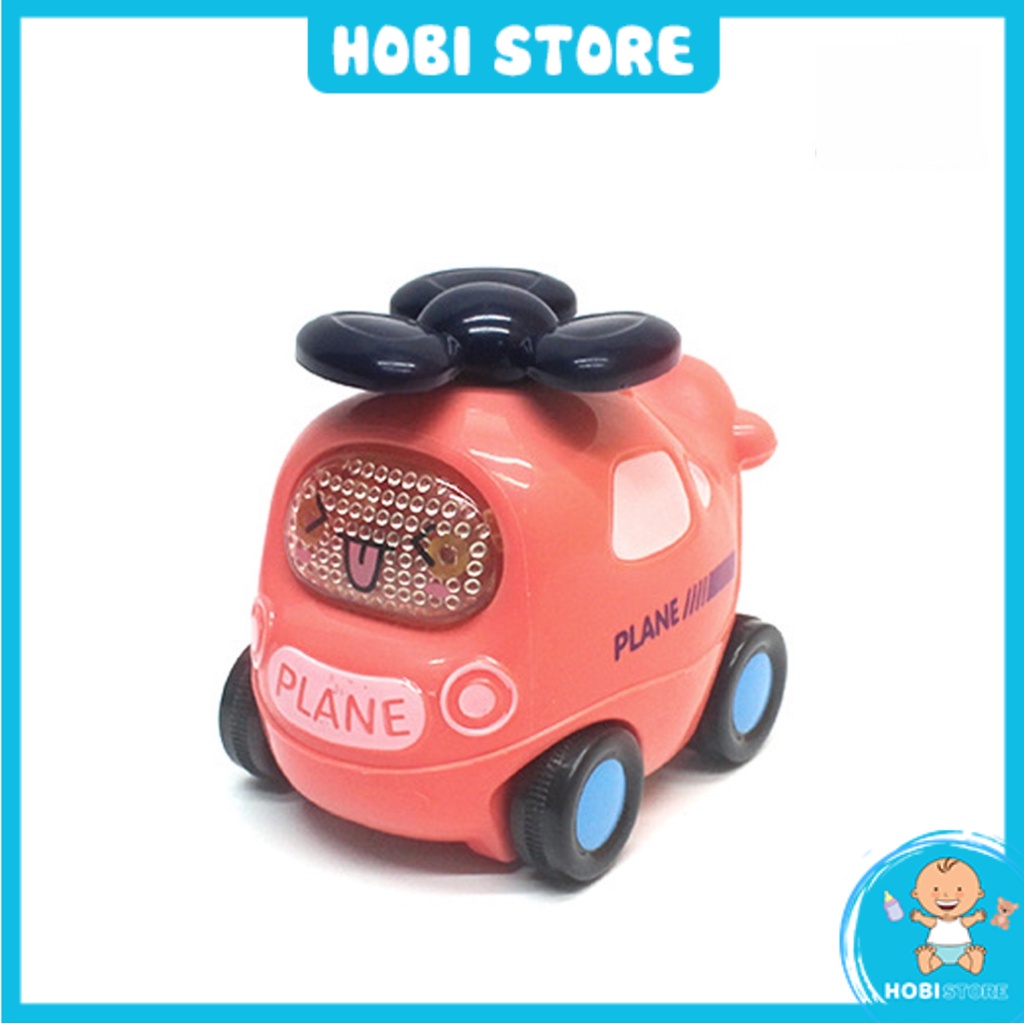 Bộ xe ô tô đồ chơi quán tính mô tả xe cứu hỏa, cứu thương, cảnh sát, taxi, xe bus, máy bay hấp dẫn cho bé - Hobi Store