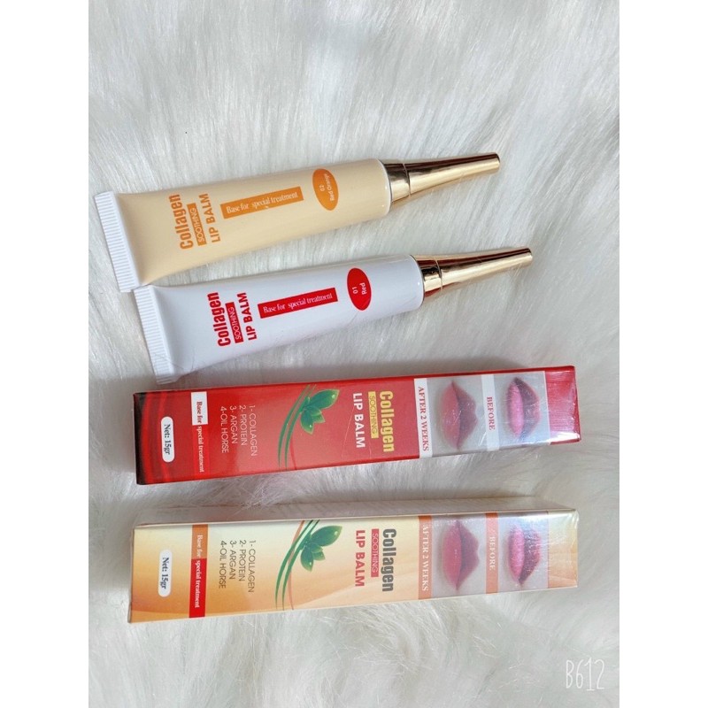 Dưỡng Môi Kích Màu ❤️ Siêu Khuyến Mại ❤️ Dưỡng Xăm-Dưỡng Kích Màu Collagen Lip Balm 15g