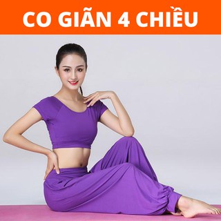 Bộ Tập Yoga Alibaba ,Tập Zumba Múa Bụng Chất Cotton Lạnh