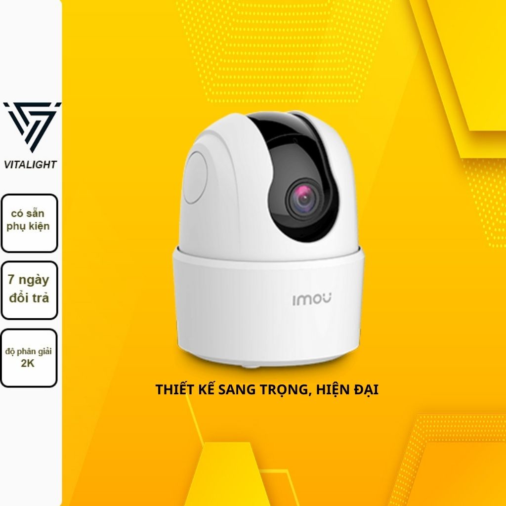 Camera IP WIFI IMOU RANGER  IPC-TA42P, điều khiển quay 360 độ, độ phân giải 2K, báo động về điện thoại và còi hú