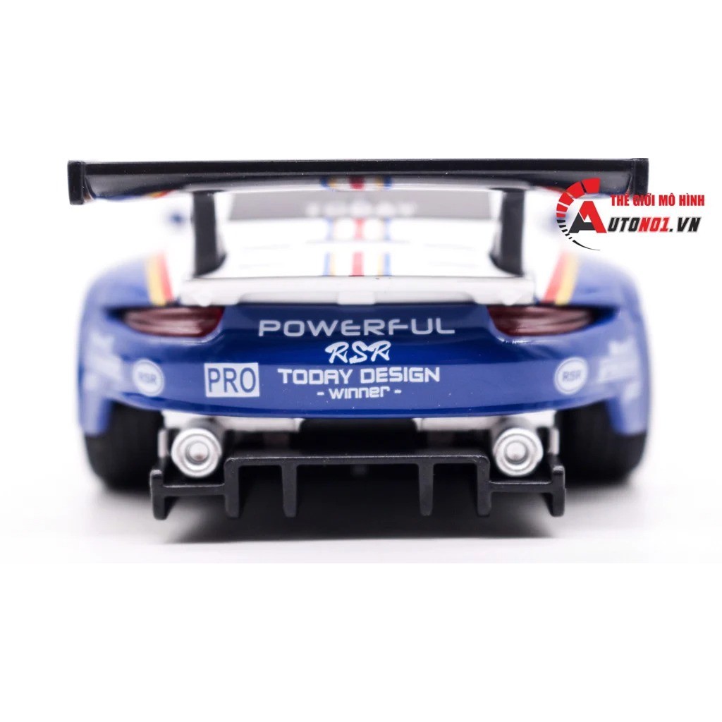 MÔ HÌNH XE PORSCHE 911 RSR WHITE BLUE 1:32 XHD 1488