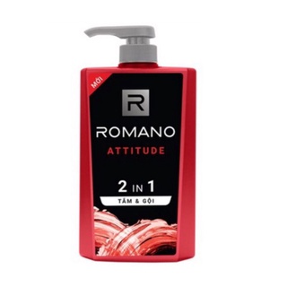 Sữa tắm gội Romano 2in1 Attitude 650g