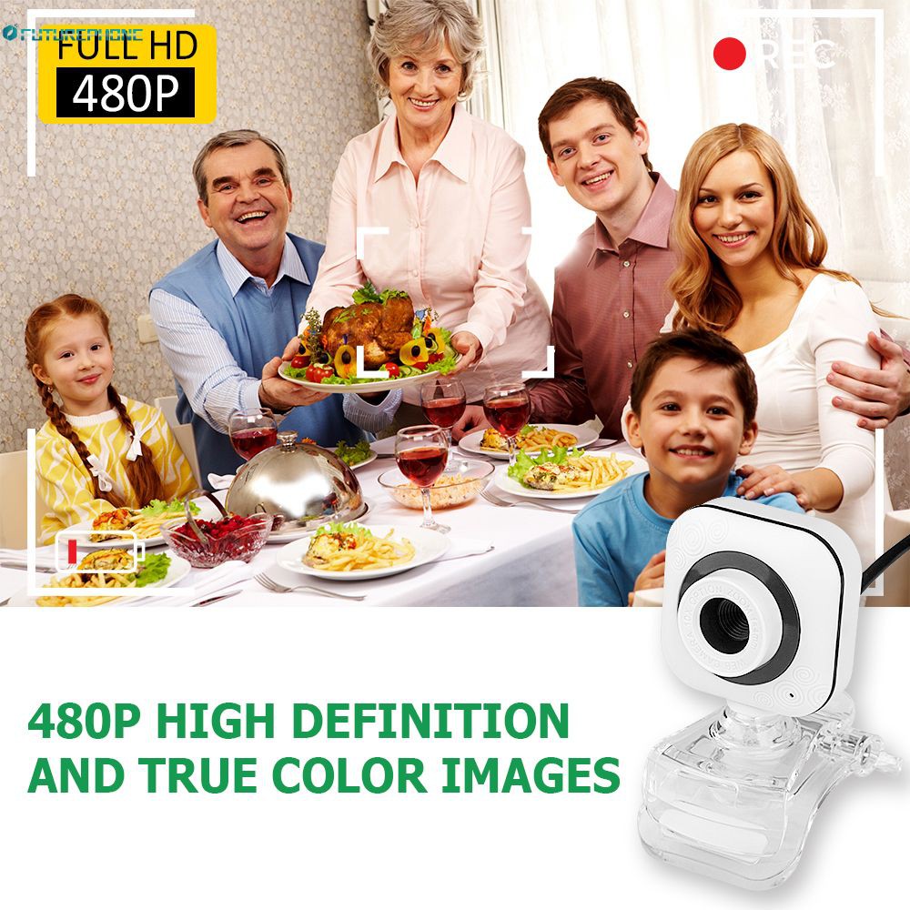 Webcam Usb Hd 640x480 Usb 2.0 12 Megapixel Hd Gắn Micro 4k Hd Cho Máy Tính