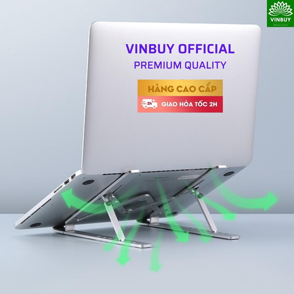 Đế tản nhiệt laptop máy tính macbook quạt cực mạnh , chạy cực êm, mát máy - VinBuy