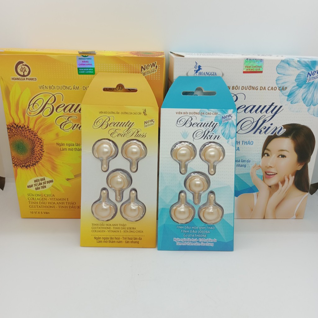 Viên bôi dưỡng da cao cấp Beauty Skin vỉ 5 viên