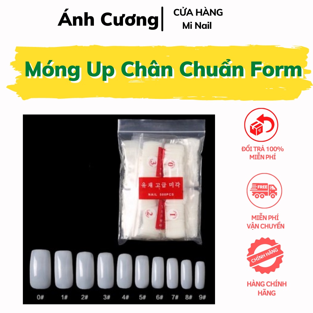Móng Up Chân ❤️ Mi Nail Ánh Cương❤️ Móng Up Chân Chuẩn Form Cho Các Chị Em Làm Nail AD42