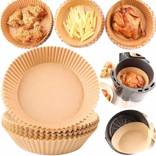 [Loại tốt] Set 50 giấy nến lót nồi chiên không dầu, lò nướng, chống dính, chống thấm dầu loại 20cm