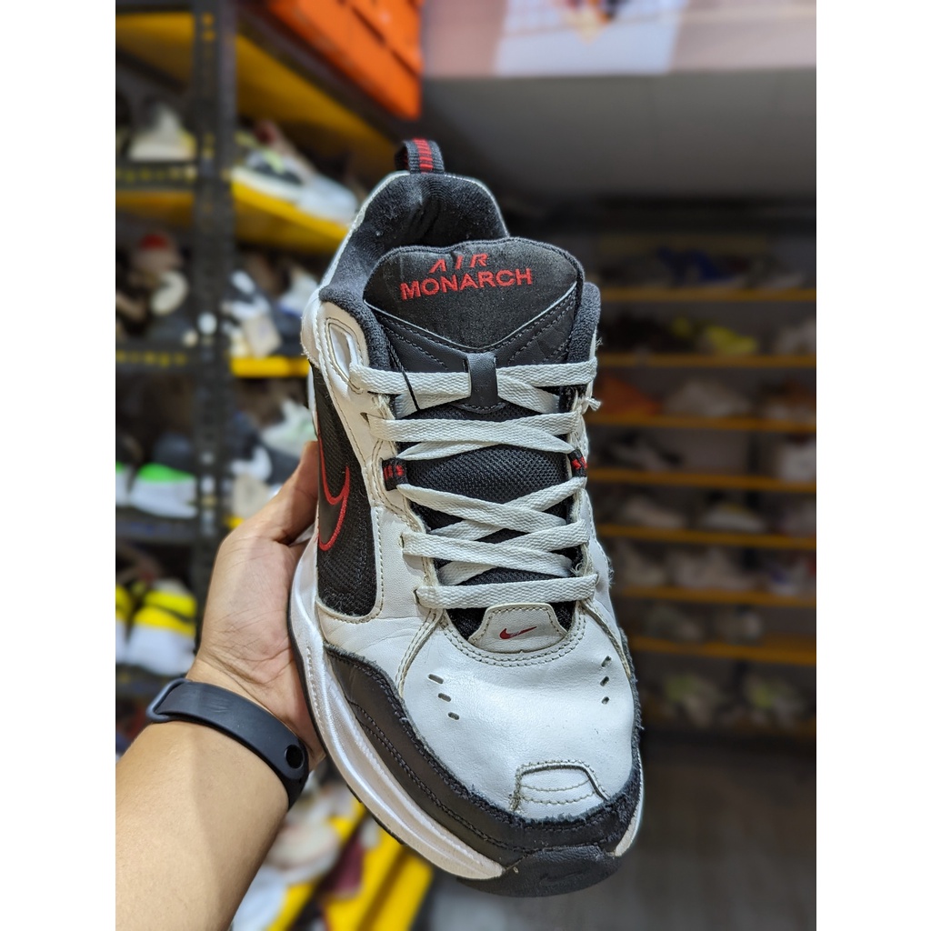 Giày 2hand Nike Air Monarch IV 'White Black Red' 415445-101 - Giày Cũ Sài Gòn 443