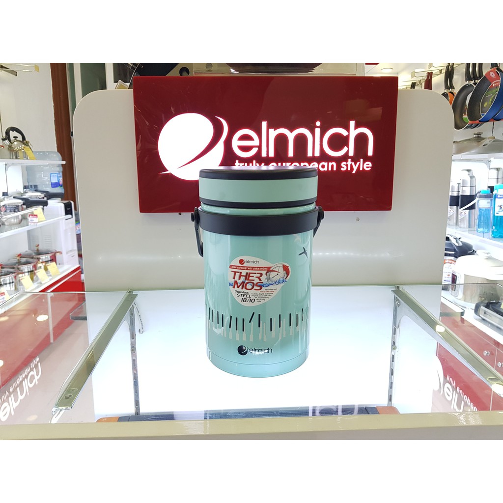 Hộp cơm đựng thức ăn Elmich 1,5L 7284 ( Thiết kế 3 ngăn) - Nhập khẩu Séc 100%